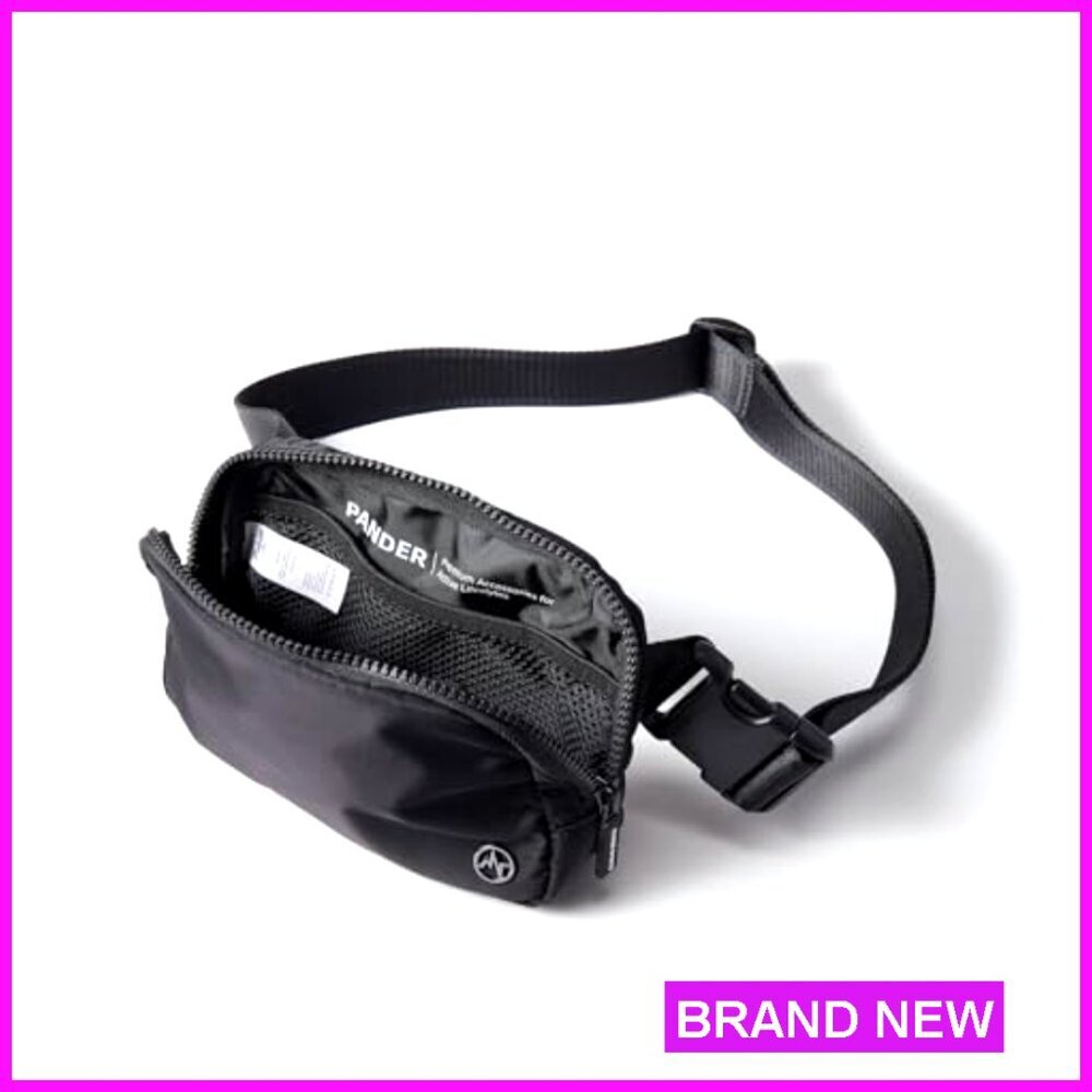 Nylon Fanny Pack Crossbody Belt Bag Water Repellent Adjustable Strap Minimal - Picture 4 of 6